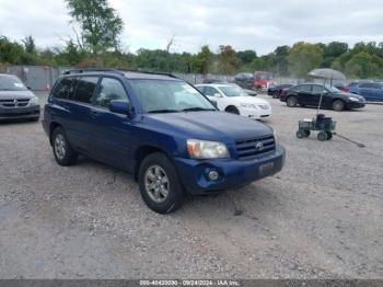  Salvage Toyota Highlander