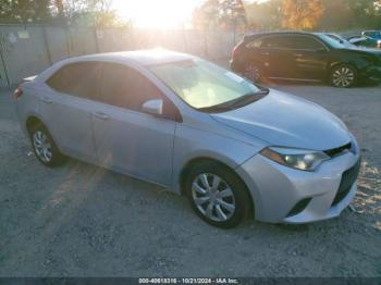  Salvage Toyota Corolla