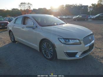  Salvage Lincoln MKZ