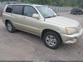  Salvage Toyota Highlander