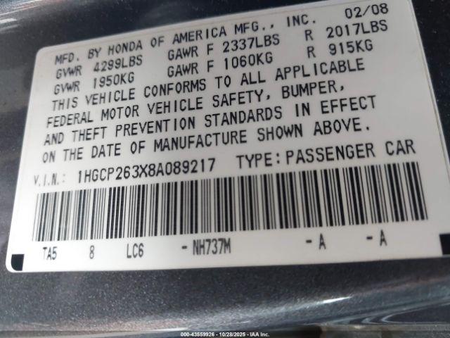 Honda Accord 2.4 Lx Image 9