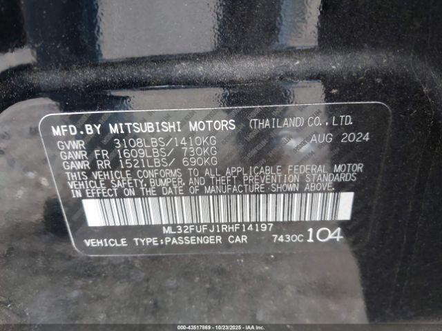 Mitsubishi Mirage Black Edition Image 10
