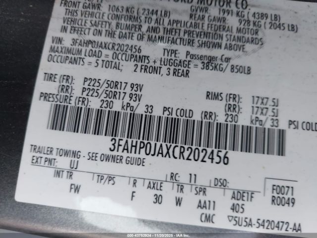 Ford Fusion Sel Image 2