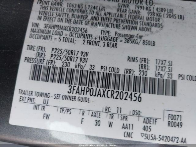 Ford Fusion Sel Image 2