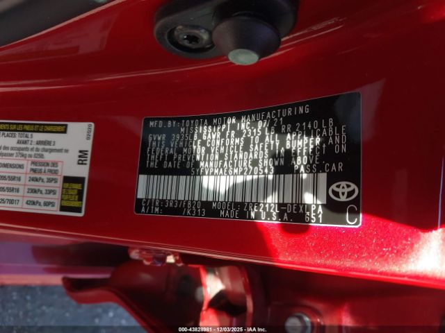 Toyota Corolla Le Image 14