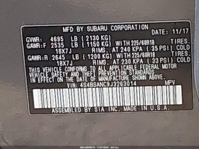 Subaru Outback 2.5i Limited Image 4