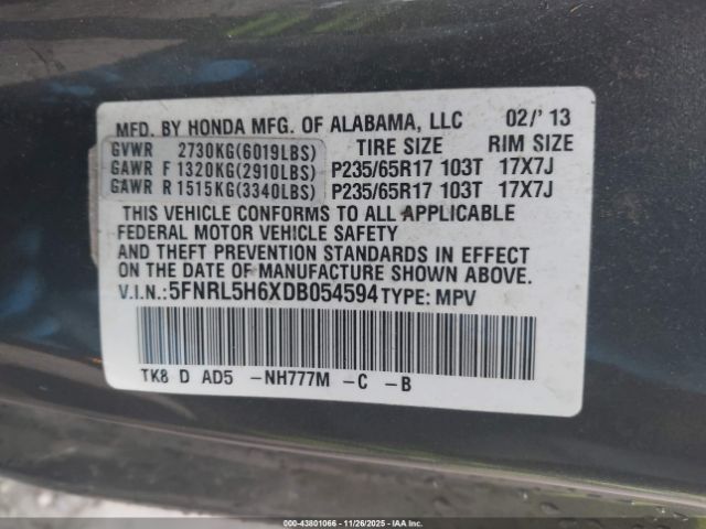Honda Odyssey Ex-l Image 9