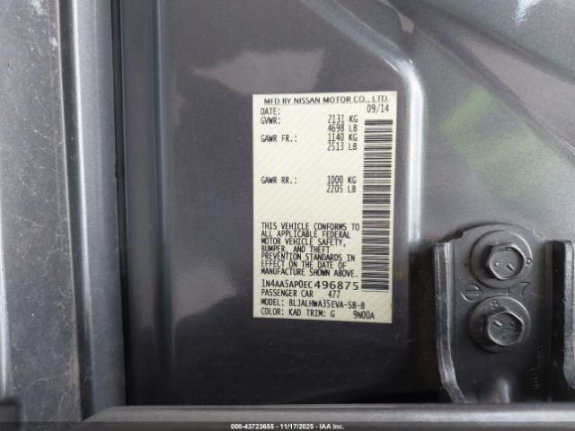 Nissan Maxima 3.5 Sv Image 10