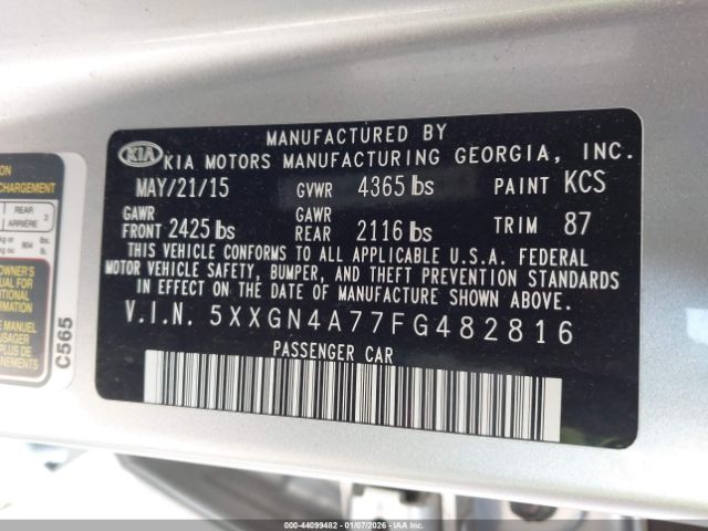 Kia Optima Ex Image 2