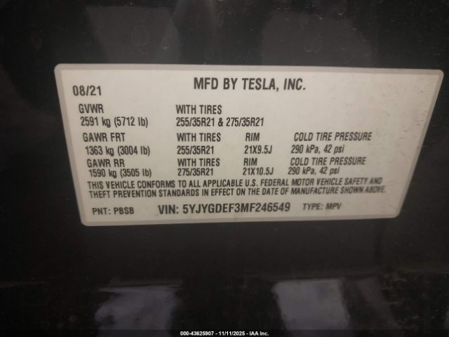 Tesla Model Y Performance Dual Motor All-wheel Drive Image 8